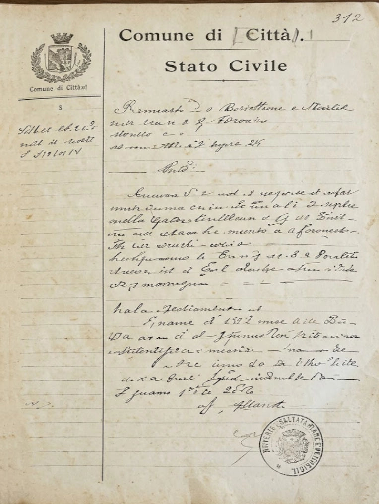 Certificati Storici