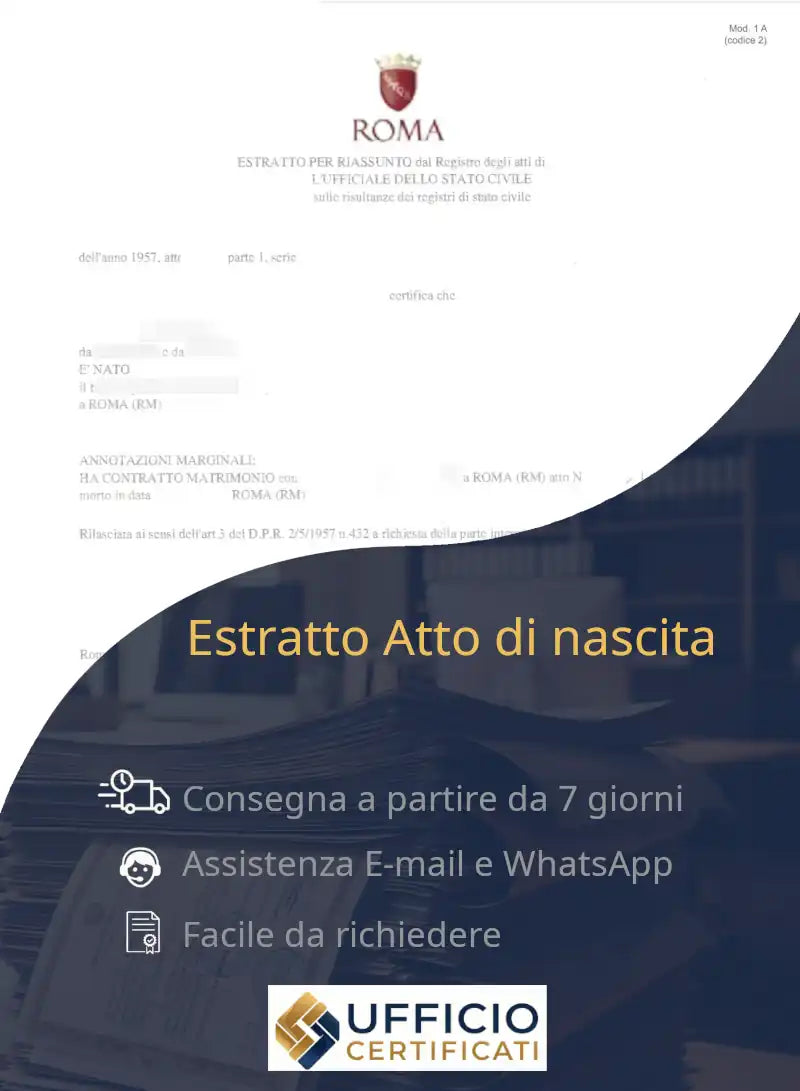 Extrato de Nascimento italiana