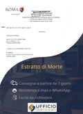 Extracto de defunción Italiano