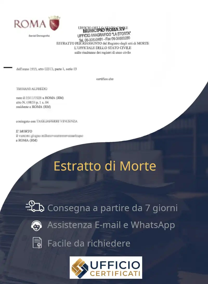 Estratto di morte