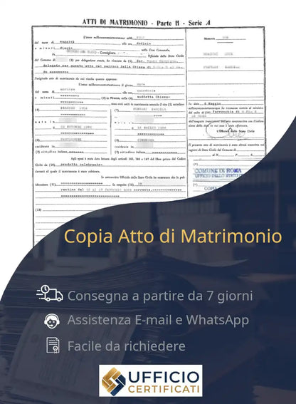 atto di matrimonio