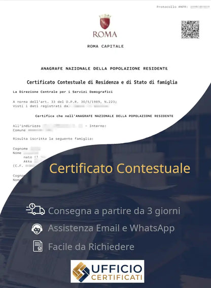 certificato contestuale