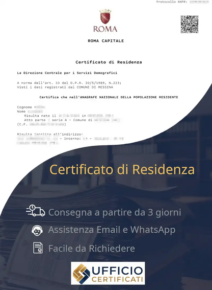 certificato di residenza