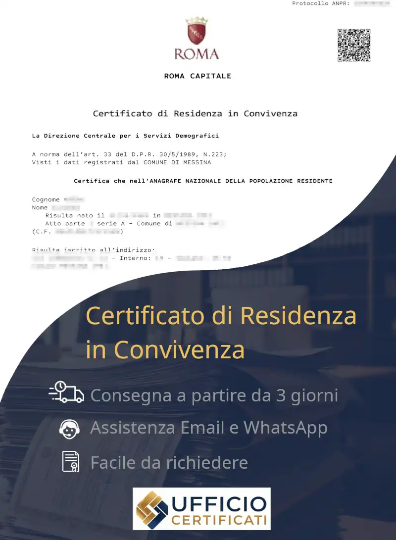 certificato di residenza