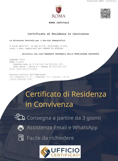 certificato di residenza