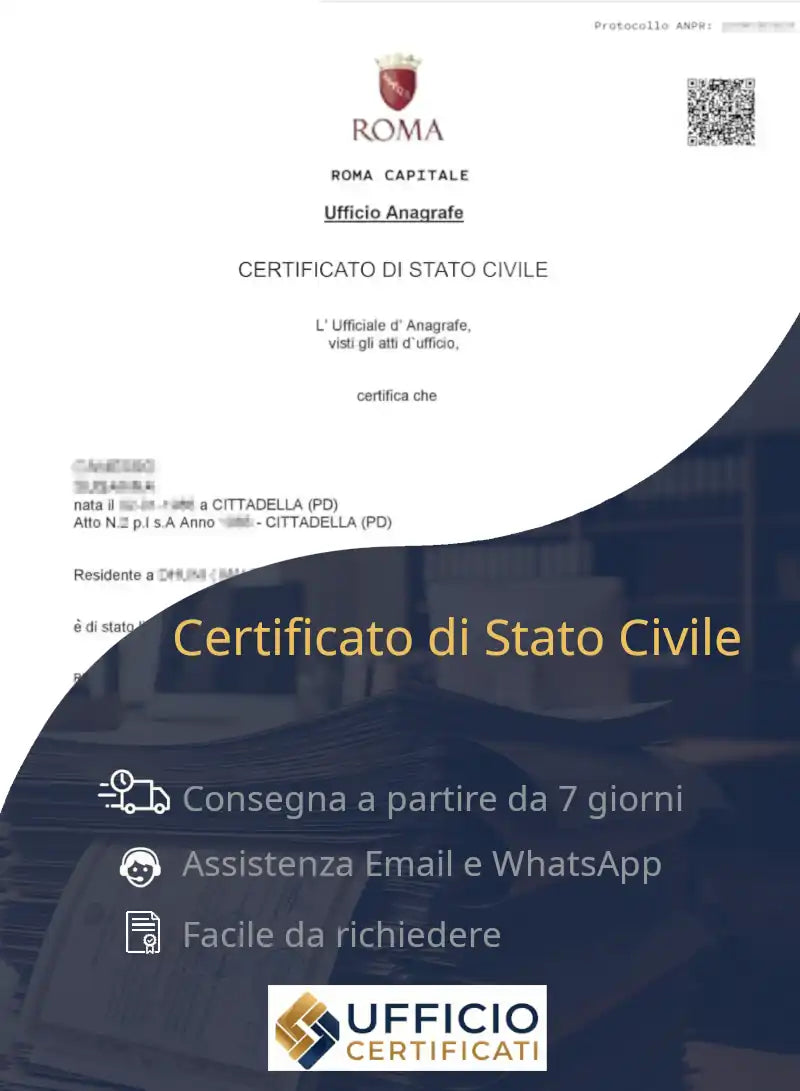 certificato di stato civile