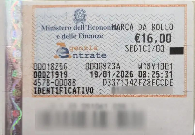 Certificati in marca da bollo